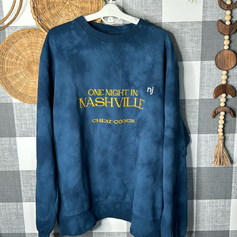 One Night In Nashville Cheat Codes Crewneck